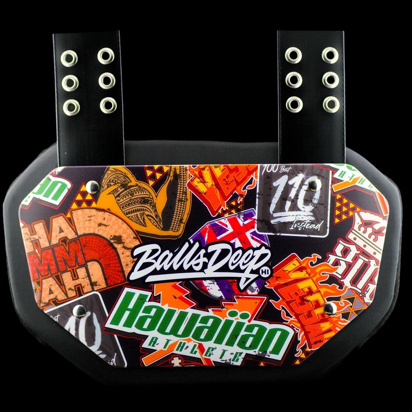 “Hawaiian Athlete” Football Back Plate