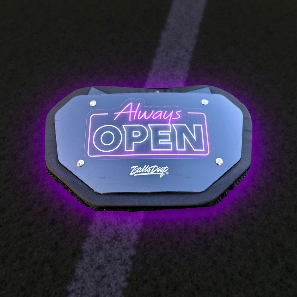 Balls Deep HI “Always Open” Football Backplate