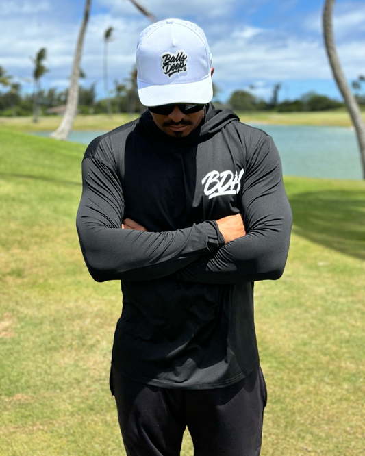 Balls Deep HI “Black” Dri-Fit Long Sleeve Hoodie