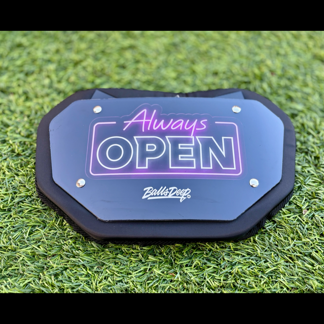 Balls Deep HI “Always Open” Football Backplate