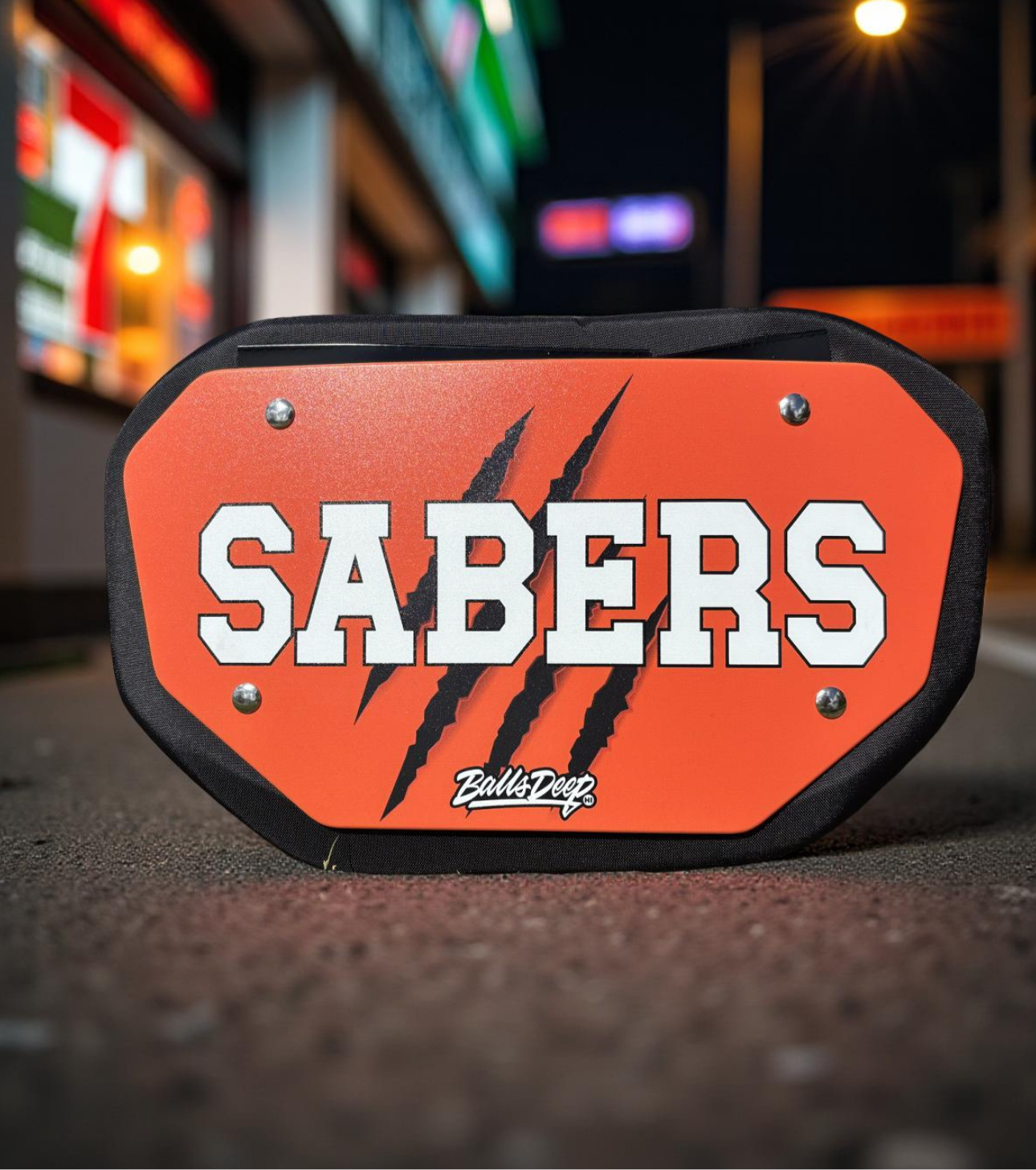 “Sabers” Football Backplate