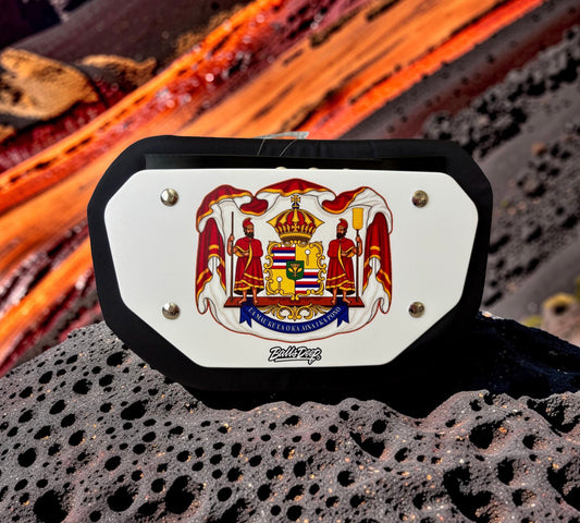Balls Deep HI “Hawaiian Coat of Arms” Football Backplate