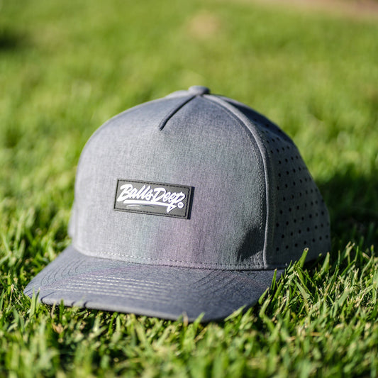 Balls Deep HI Gray 5 Panel Waterproof Hat