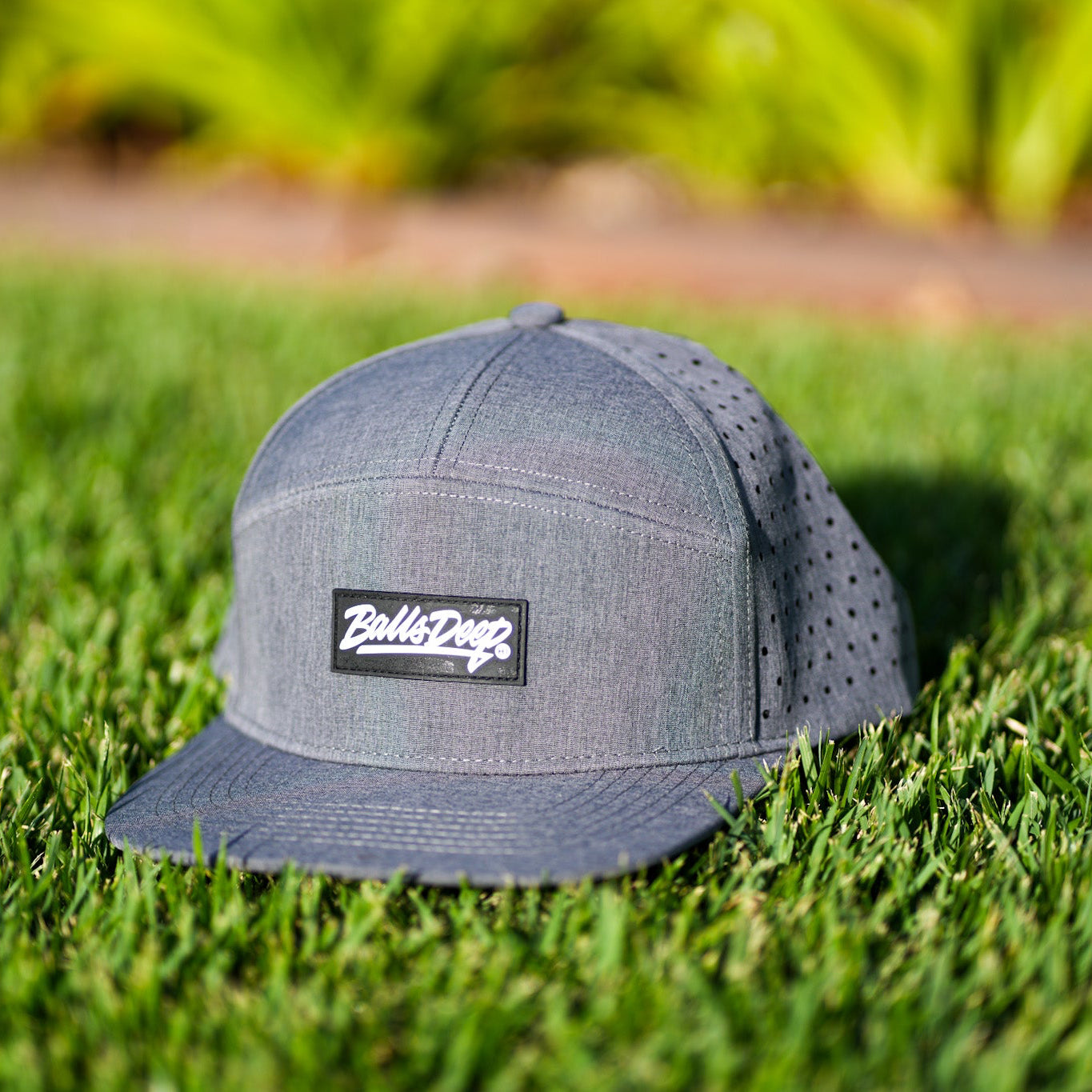 Balls Deep HI Gray 7 Panel Waterproof Hat