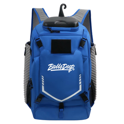 Balls Deep HI Royal Blue Baseball Backpack