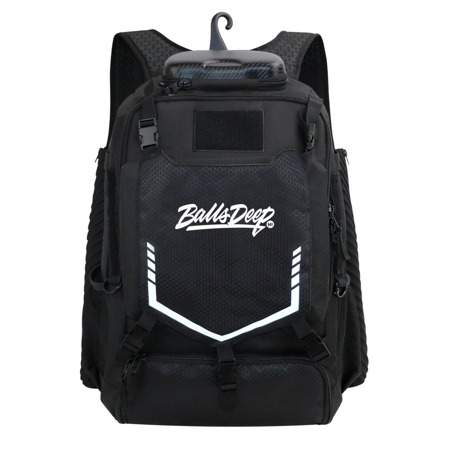 Balls Deep HI Black Baseball Backpack