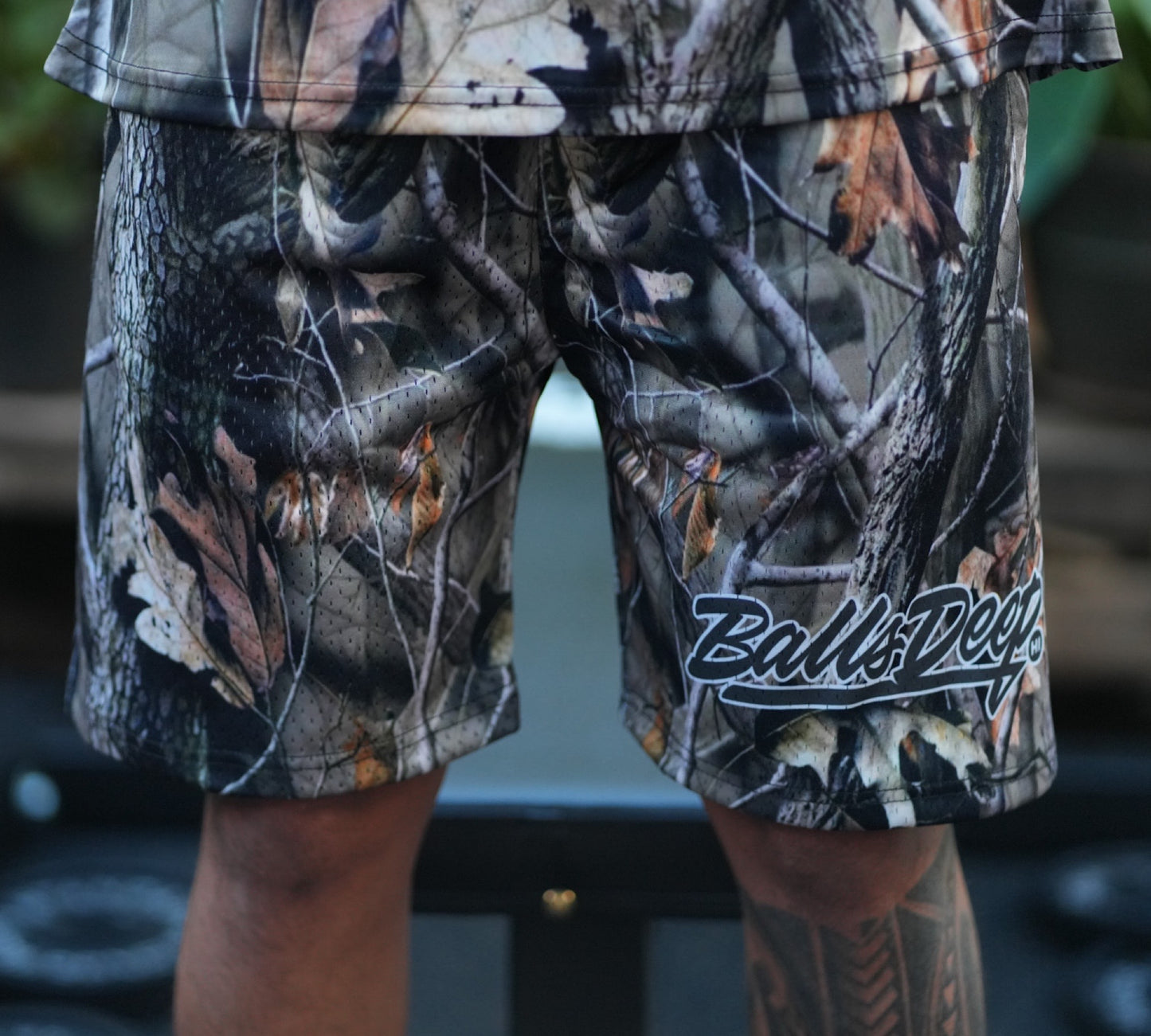 Balls Deep HI “Tree Camo” Mesh Shorts