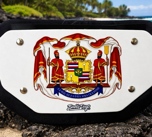 Balls Deep HI “Hawaiian Coat of Arms” Football Backplate