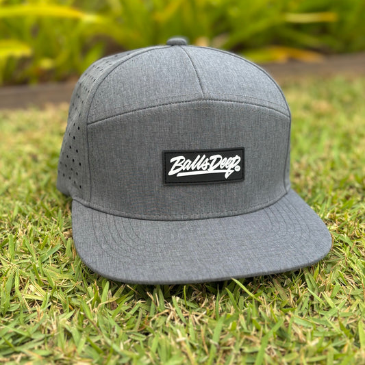 Balls Deep HI Gray 7 Panel Waterproof Hat