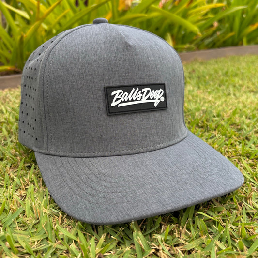 Balls Deep HI Gray 5 Panel Waterproof Hat