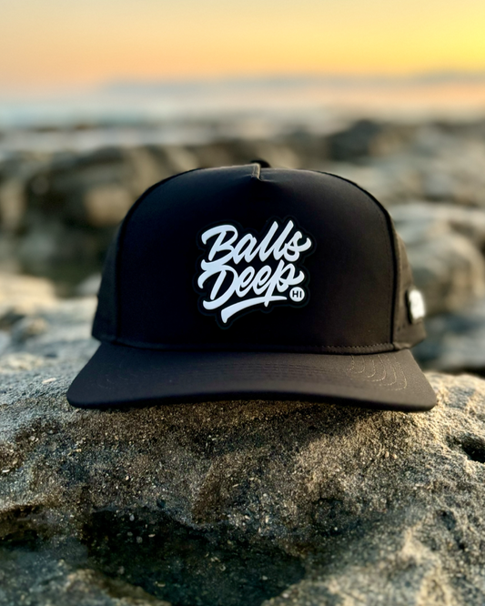 Balls Deep HI Black Waterproof SnapBack