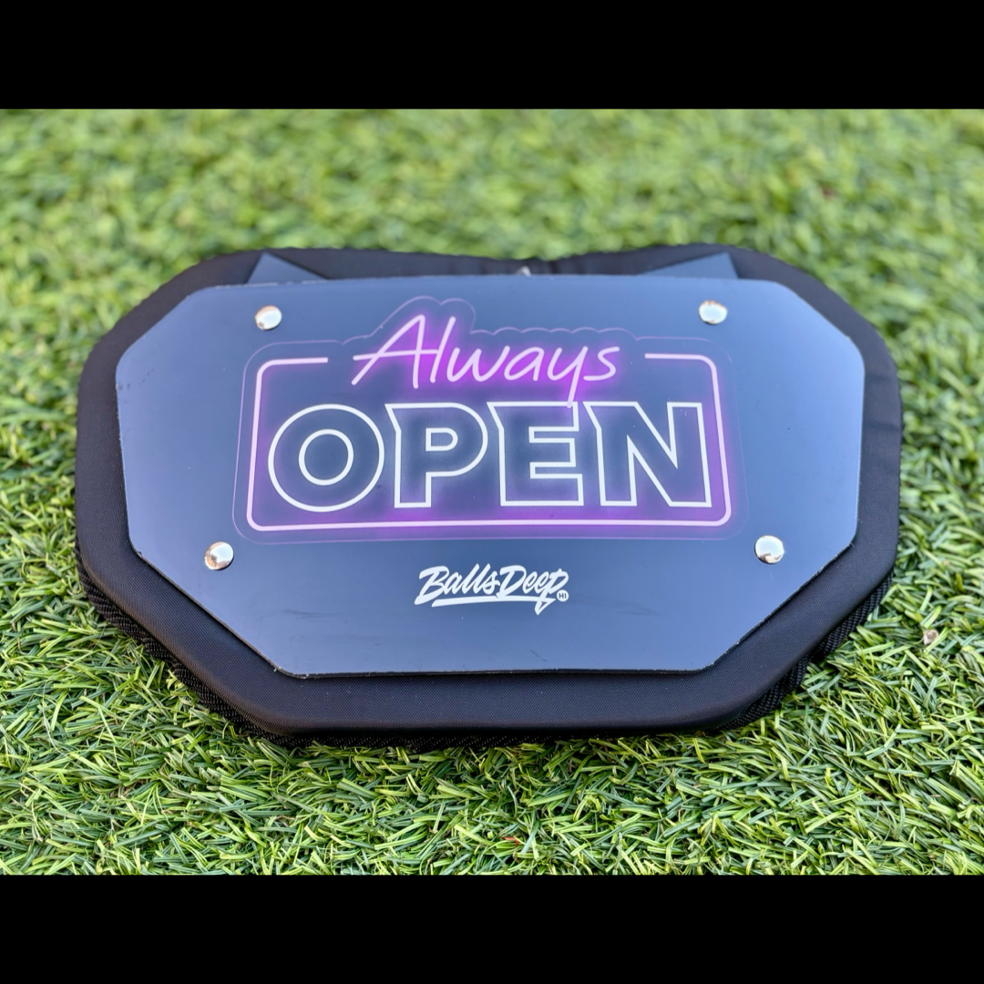 Balls Deep HI “Always Open” Football Backplate