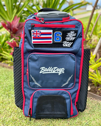 Balls Deep HI Rolling Travel Baseball Bags