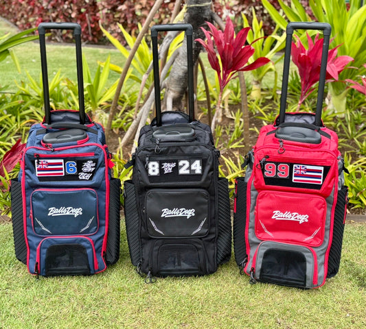 Balls Deep HI Rolling Travel Baseball Bags