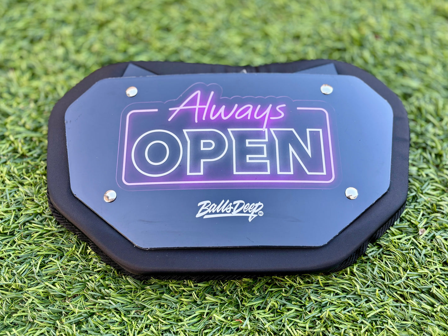 Balls Deep HI “Always Open” Football Backplate